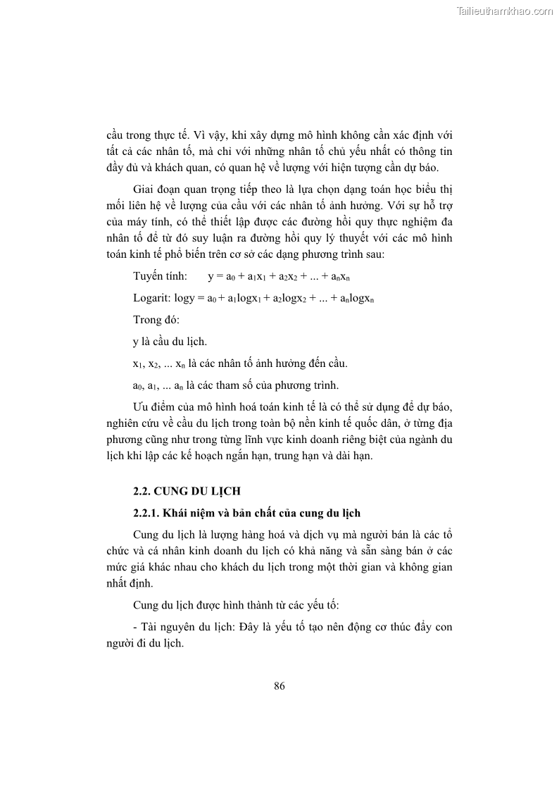 Giáo trình Kinh tế du lịch Phần 1 - 9 Trang 102