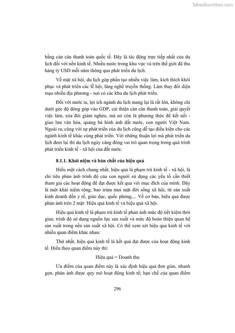 Giáo trình Kinh tế du lịch Phần 2 - 11 Trang 130