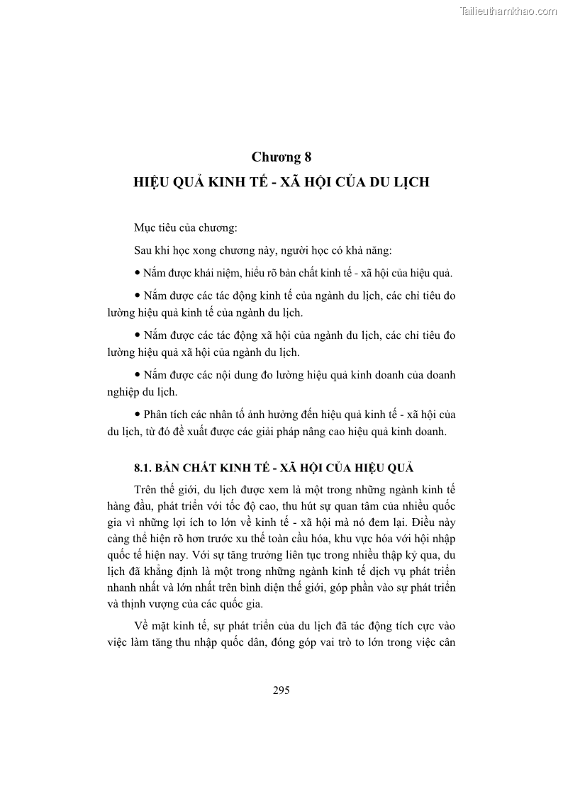 Giáo trình Kinh tế du lịch Phần 2 - 11 Trang 129