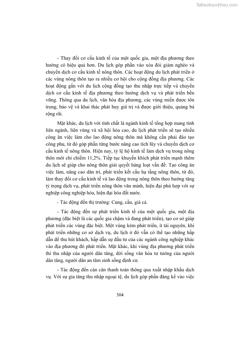 Giáo trình Kinh tế du lịch Phần 2 - 12 Trang 138