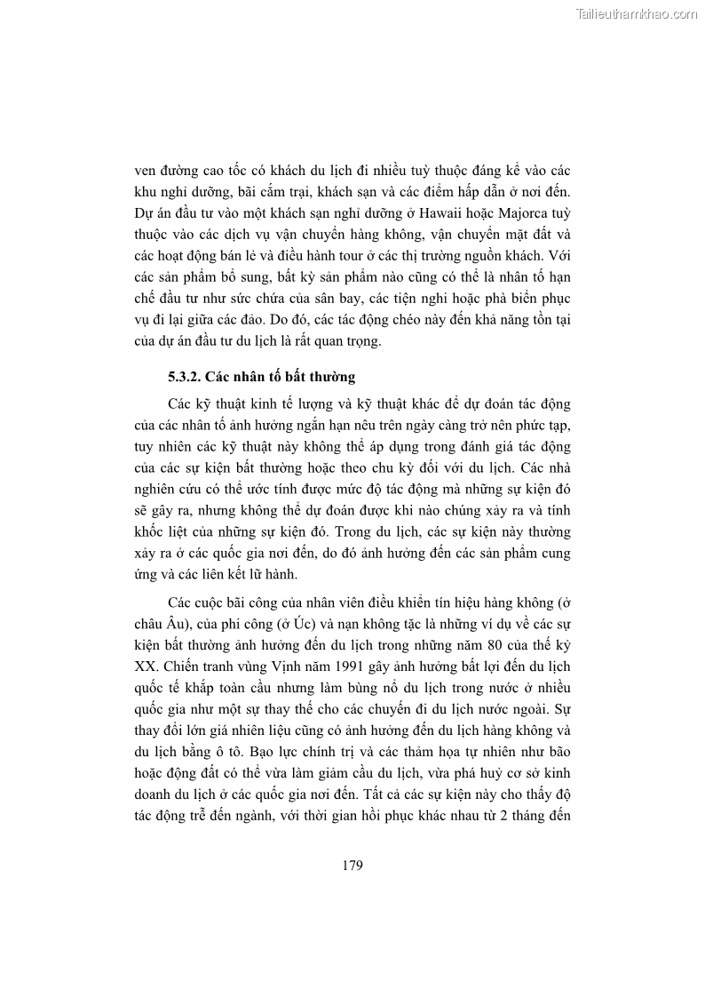 Giáo trình Kinh tế du lịch Phần 2 - 2 Trang 13