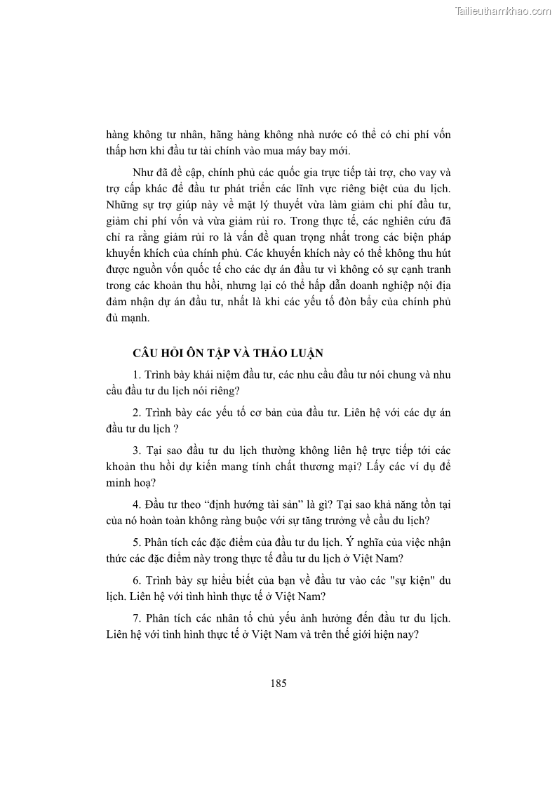 Giáo trình Kinh tế du lịch Phần 2 - 2 Trang 19