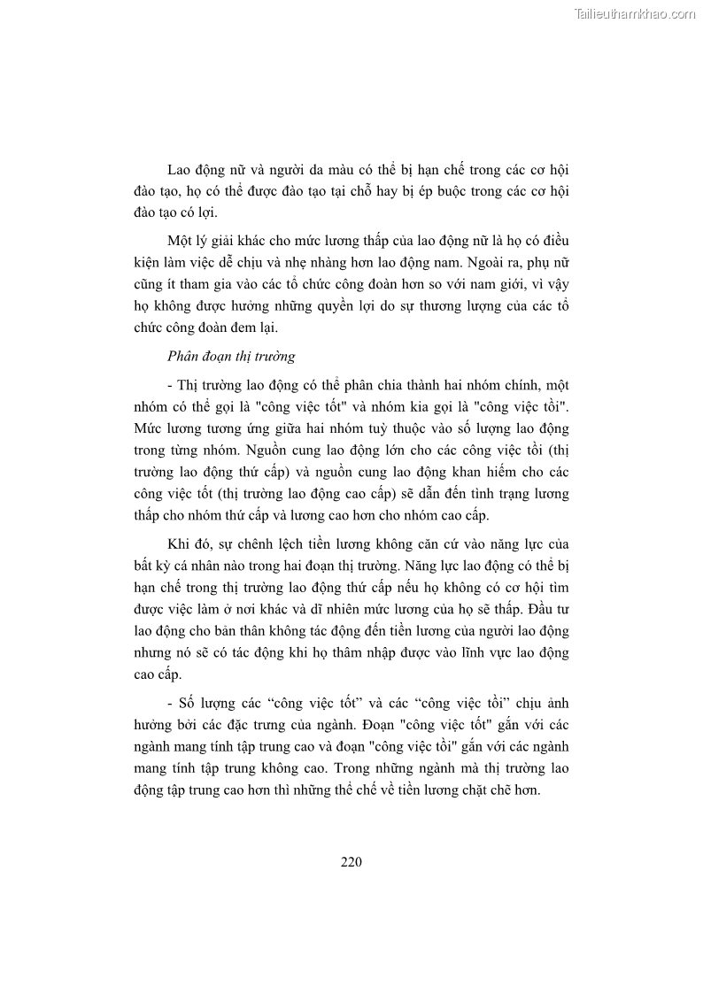 Giáo trình Kinh tế du lịch Phần 2 - 5 Trang 54