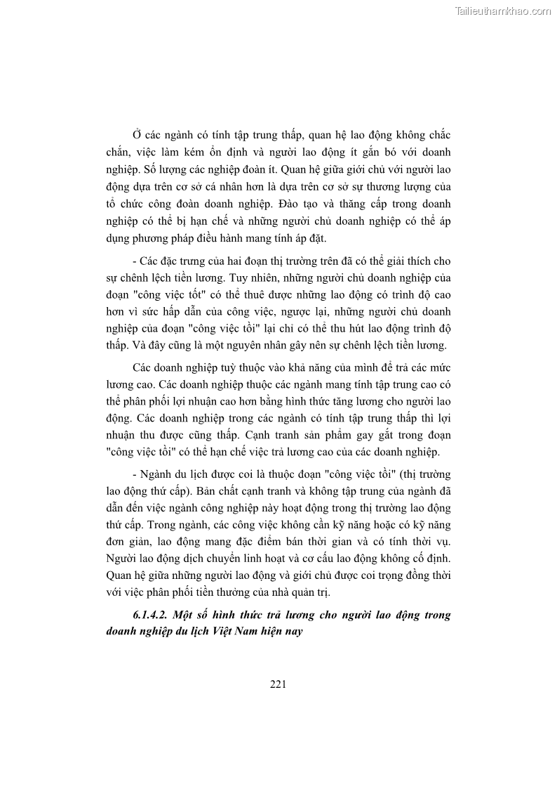 Giáo trình Kinh tế du lịch Phần 2 - 5 Trang 55