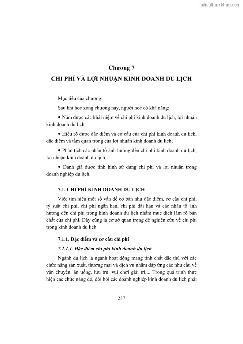 Giáo trình Kinh tế du lịch Phần 2 - 6 Trang 71