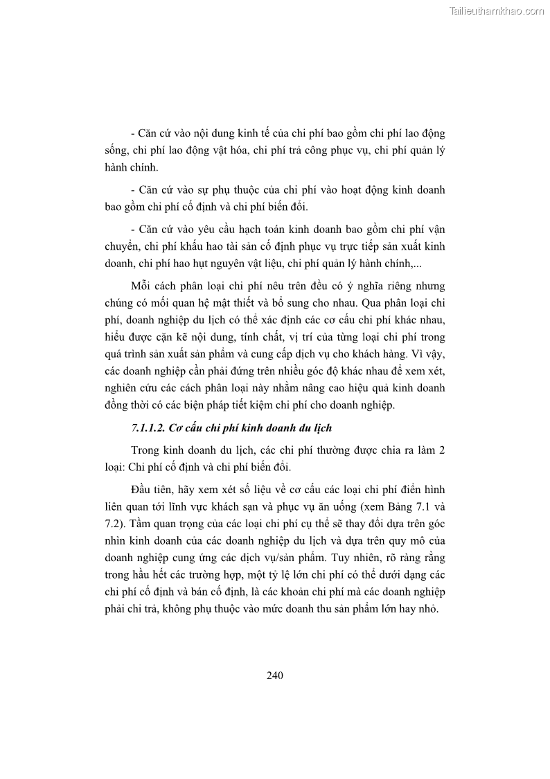 Giáo trình Kinh tế du lịch Phần 2 - 7 Trang 74