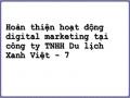 Đánh Giá Hoạt Động Digital Marketing Của Công Ty Tnhh Du Lịch Xanh Việt