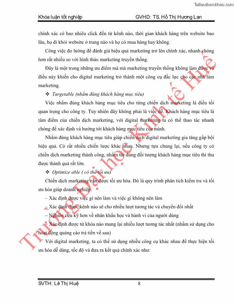 Khóa luận tốt nghiệp quản trị kinh doanh Hoàn thiện hoạt động digital marketing tại công ty TNHH Du lịch Xanh Việt - 2 Trang 16