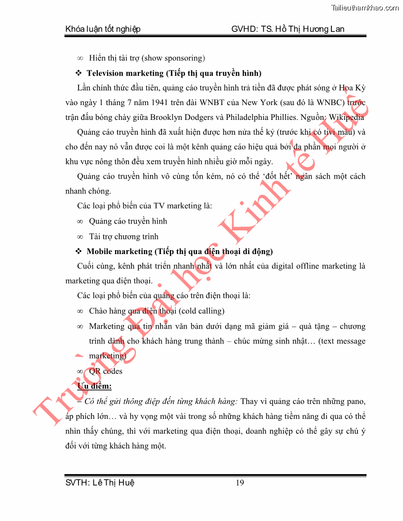 Khóa luận tốt nghiệp quản trị kinh doanh Hoàn thiện hoạt động digital marketing tại công ty TNHH Du lịch Xanh Việt - 3 Trang 27