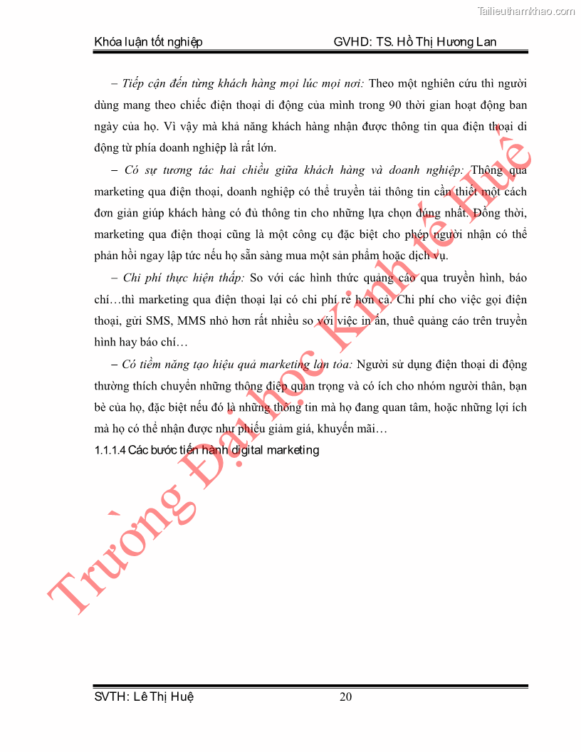 Khóa luận tốt nghiệp quản trị kinh doanh Hoàn thiện hoạt động digital marketing tại công ty TNHH Du lịch Xanh Việt - 3 Trang 28