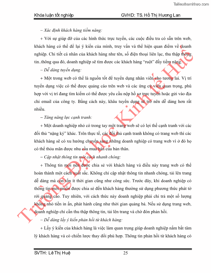 Khóa luận tốt nghiệp quản trị kinh doanh Hoàn thiện hoạt động digital marketing tại công ty TNHH Du lịch Xanh Việt - 3 Trang 33