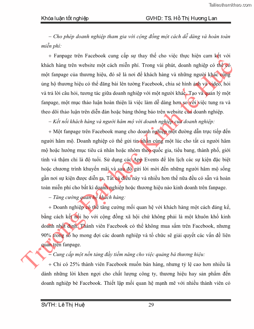 Khóa luận tốt nghiệp quản trị kinh doanh Hoàn thiện hoạt động digital marketing tại công ty TNHH Du lịch Xanh Việt - 4 Trang 37