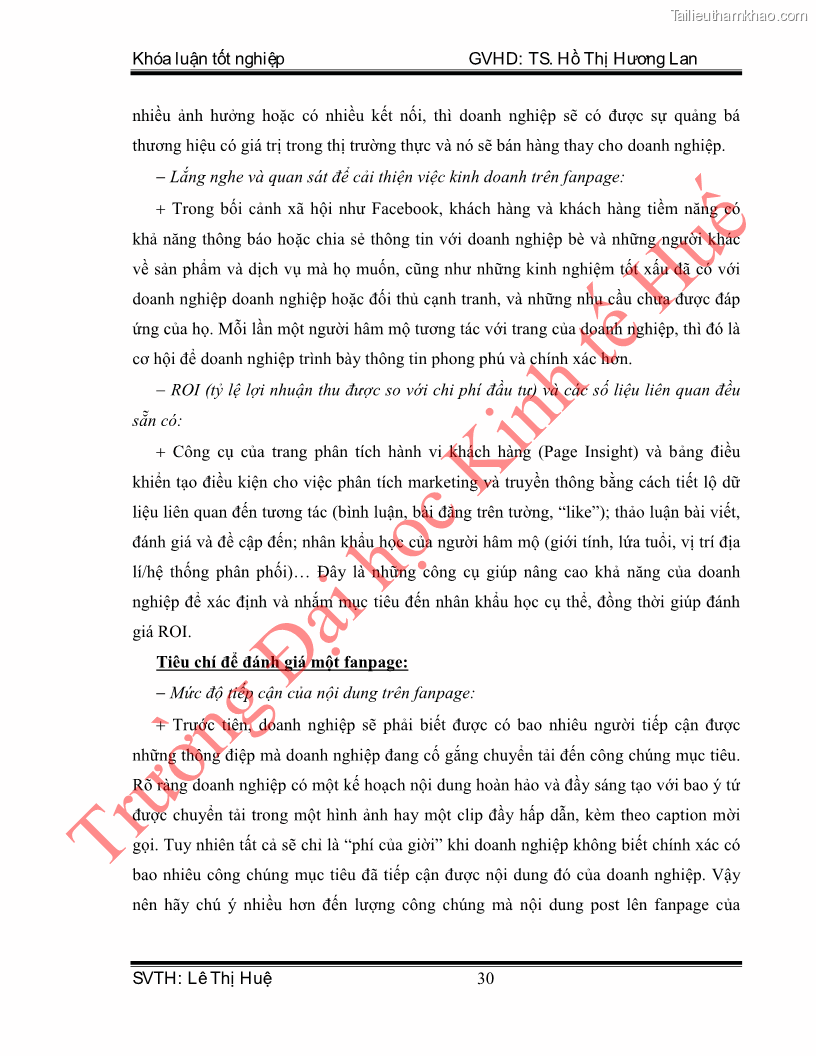 Khóa luận tốt nghiệp quản trị kinh doanh Hoàn thiện hoạt động digital marketing tại công ty TNHH Du lịch Xanh Việt - 4 Trang 38