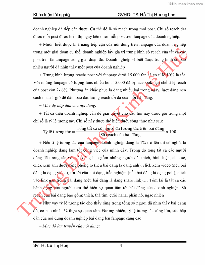 Khóa luận tốt nghiệp quản trị kinh doanh Hoàn thiện hoạt động digital marketing tại công ty TNHH Du lịch Xanh Việt - 4 Trang 39