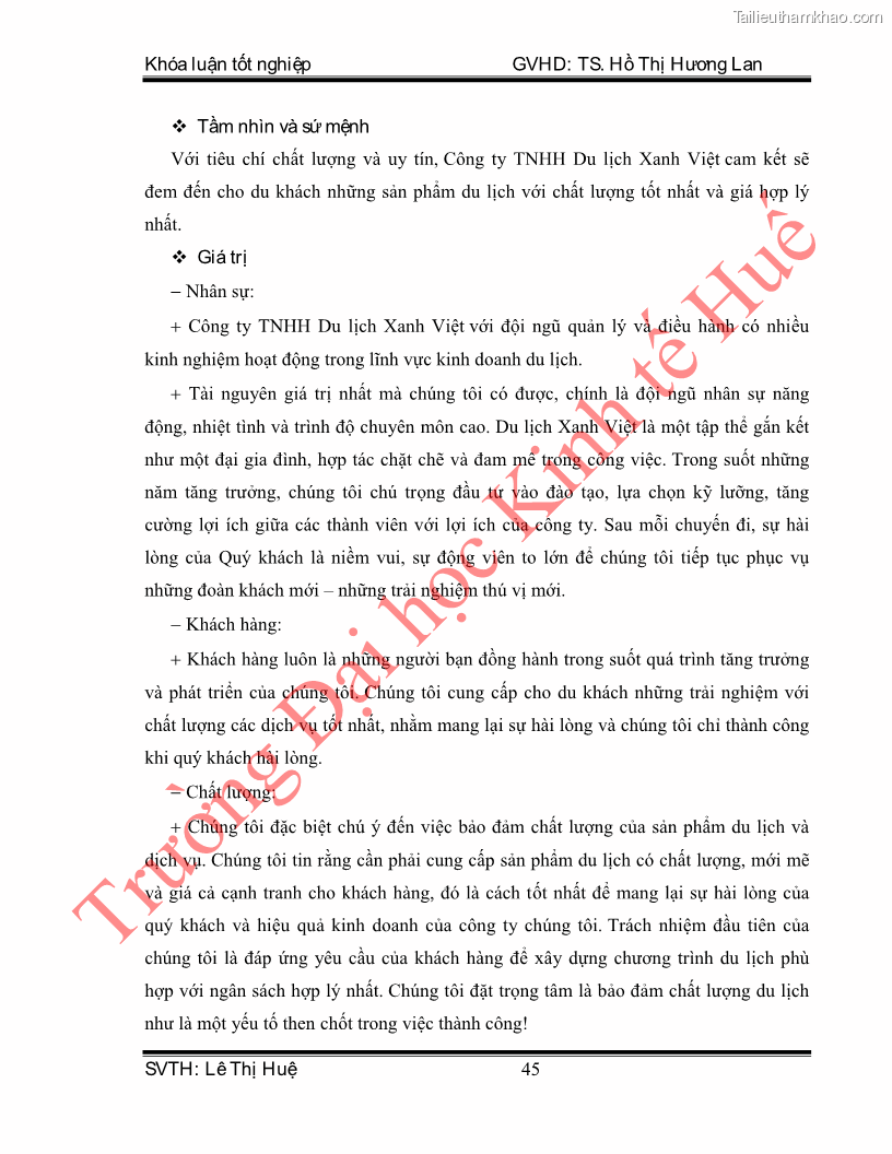 Khóa luận tốt nghiệp quản trị kinh doanh Hoàn thiện hoạt động digital marketing tại công ty TNHH Du lịch Xanh Việt - 5 Trang 53