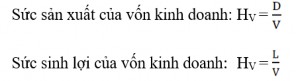 Hiệu quả sử dụng vốn được xác định thông qua các chỉ tiêu Hiệu quả sử 7