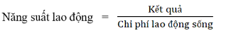 Trong đó Các chỉ tiêu biểu hiện kết quả có thể xác định dưới dạng giá 4