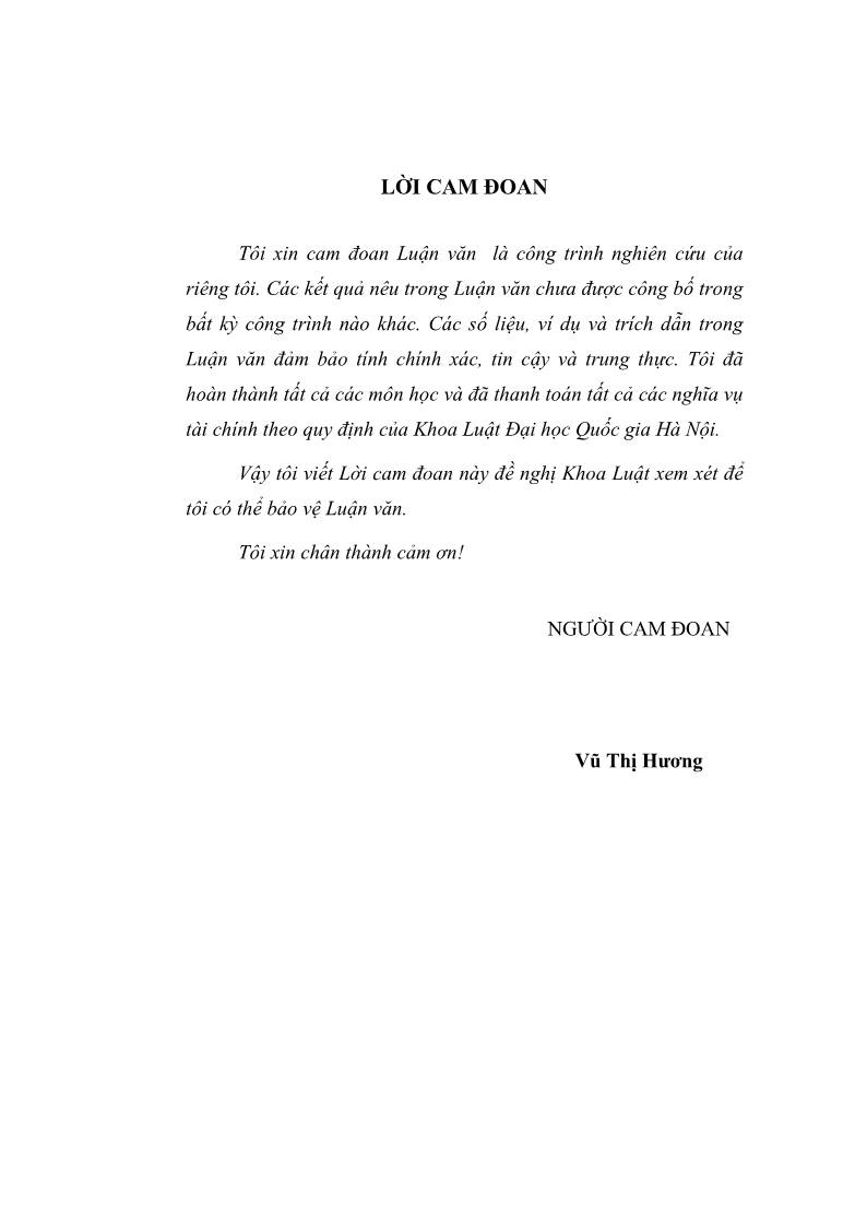 Luận văn Thạc sĩ Luật học Diện và hàng thừa kế theo quy định của Bộ luật dân sự năm 2005 - 1 Trang 2