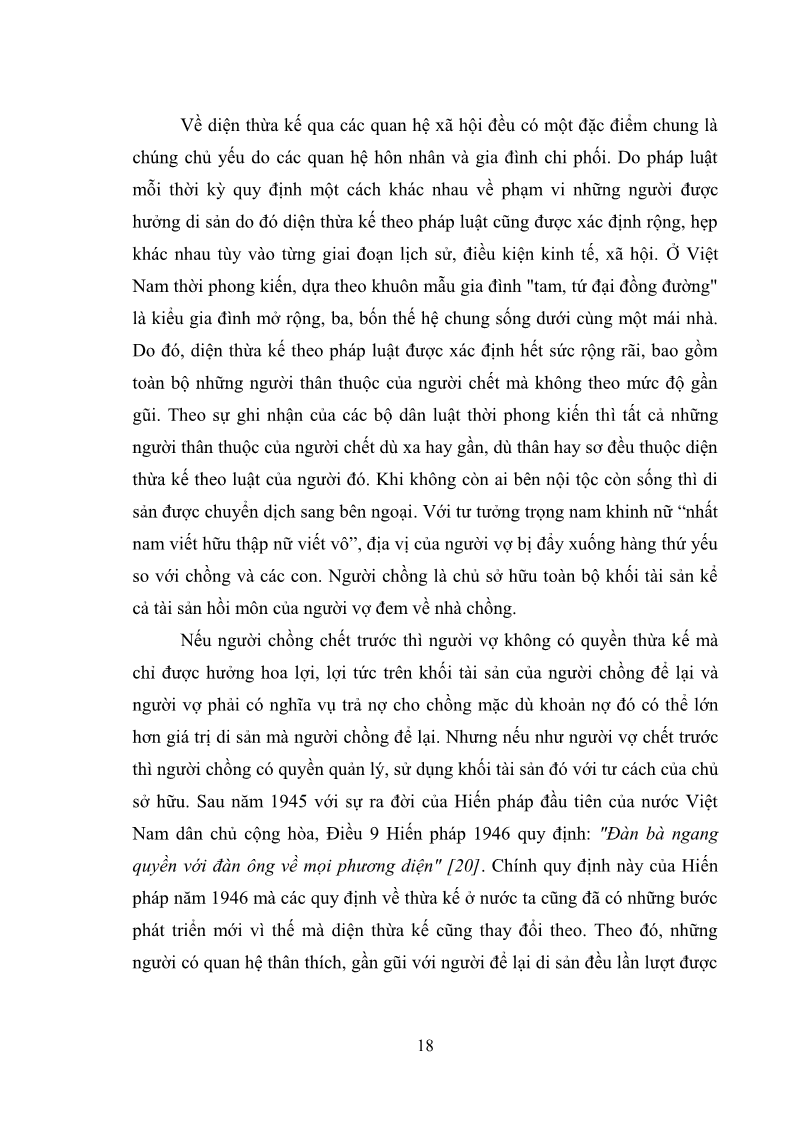 Luận văn Thạc sĩ Luật học Diện và hàng thừa kế theo quy định của Bộ luật dân sự năm 2005 - 2 Trang 24