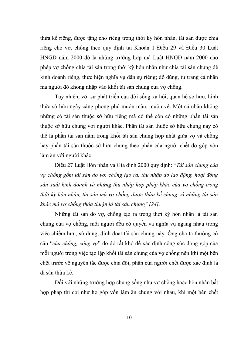 Luận văn Thạc sĩ Luật học Diện và hàng thừa kế theo quy định của Bộ luật dân sự năm 2005 - 2 Trang 16