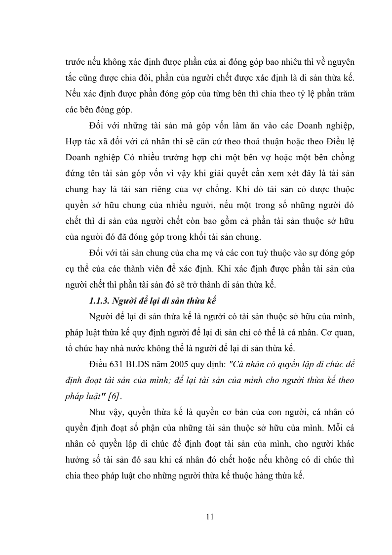 Luận văn Thạc sĩ Luật học Diện và hàng thừa kế theo quy định của Bộ luật dân sự năm 2005 - 2 Trang 17