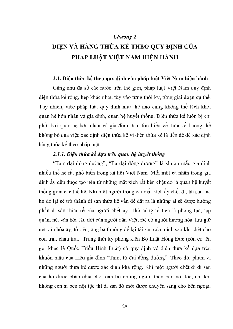 Luận văn Thạc sĩ Luật học Diện và hàng thừa kế theo quy định của Bộ luật dân sự năm 2005 - 3 Trang 35
