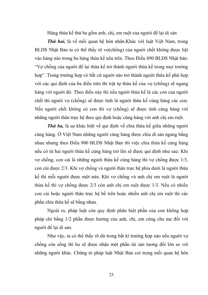 Luận văn Thạc sĩ Luật học Diện và hàng thừa kế theo quy định của Bộ luật dân sự năm 2005 - 3 Trang 29