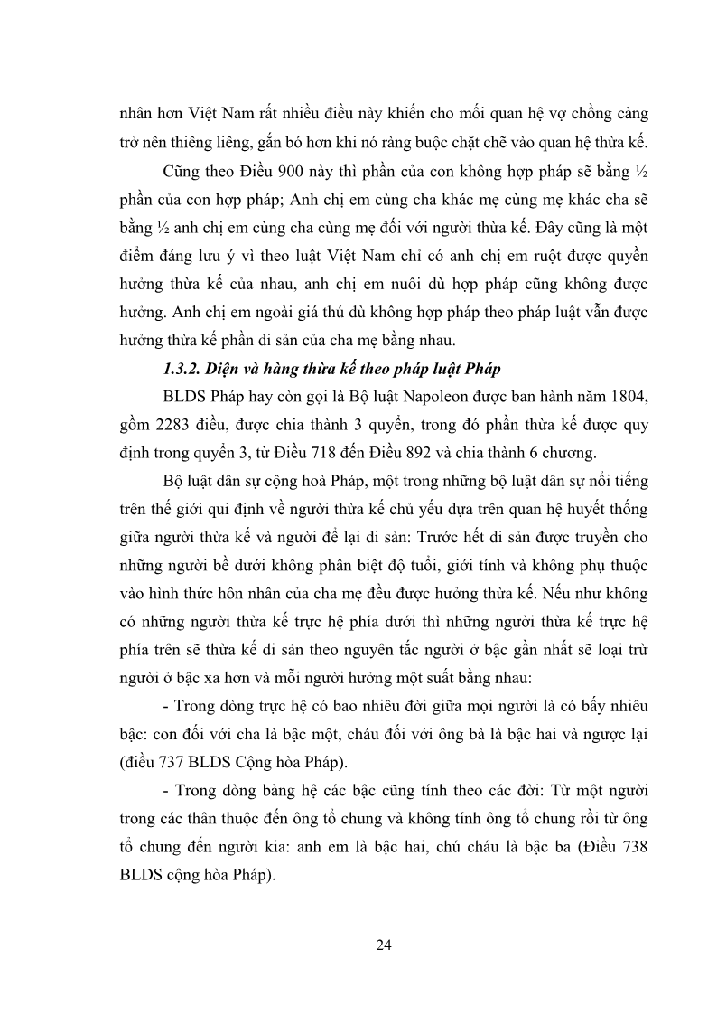 Luận văn Thạc sĩ Luật học Diện và hàng thừa kế theo quy định của Bộ luật dân sự năm 2005 - 3 Trang 30