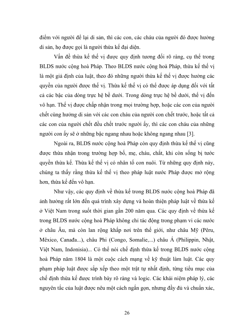 Luận văn Thạc sĩ Luật học Diện và hàng thừa kế theo quy định của Bộ luật dân sự năm 2005 - 3 Trang 32