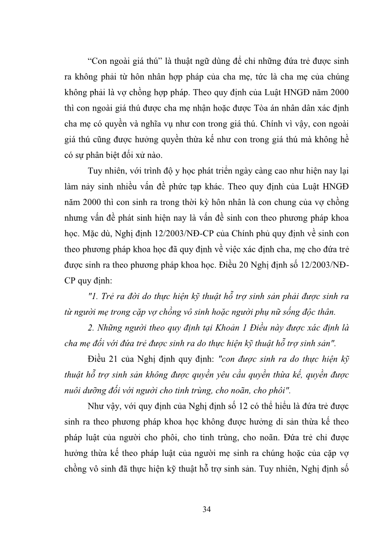Luận văn Thạc sĩ Luật học Diện và hàng thừa kế theo quy định của Bộ luật dân sự năm 2005 - 4 Trang 40