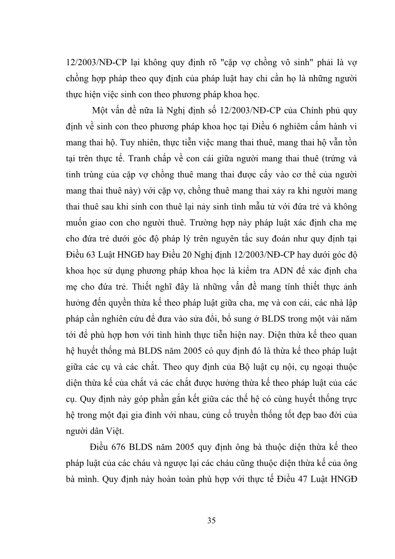 Luận văn Thạc sĩ Luật học Diện và hàng thừa kế theo quy định của Bộ luật dân sự năm 2005 - 4 Trang 41