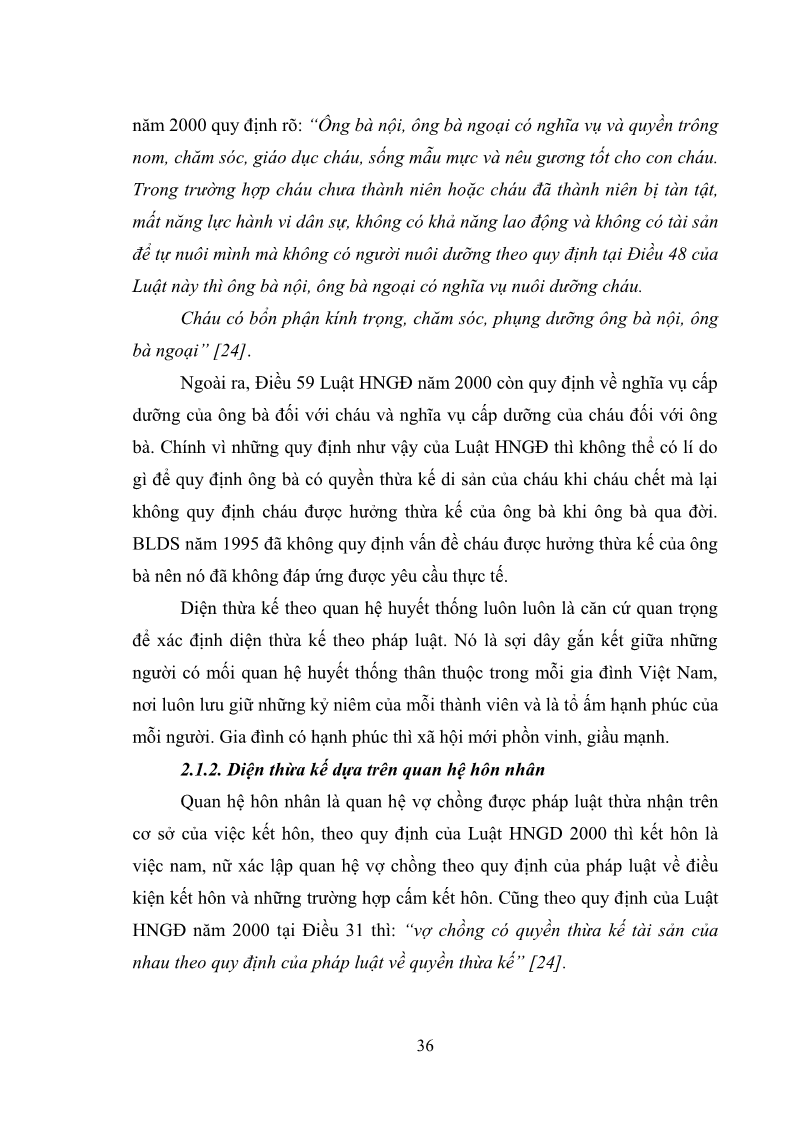 Luận văn Thạc sĩ Luật học Diện và hàng thừa kế theo quy định của Bộ luật dân sự năm 2005 - 4 Trang 42