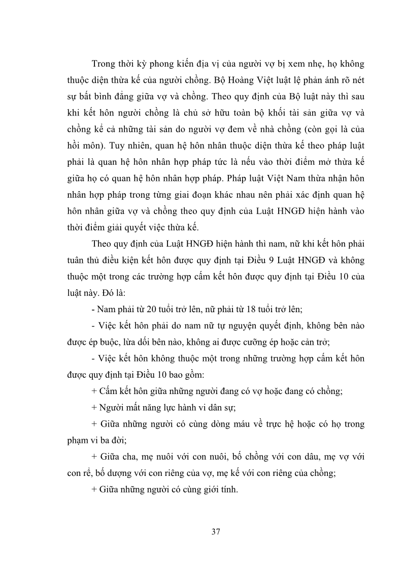 Luận văn Thạc sĩ Luật học Diện và hàng thừa kế theo quy định của Bộ luật dân sự năm 2005 - 4 Trang 43