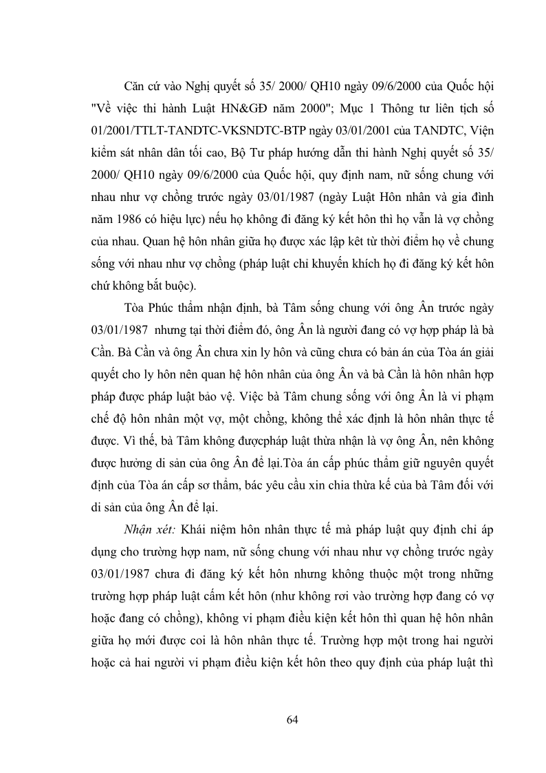 Luận văn Thạc sĩ Luật học Diện và hàng thừa kế theo quy định của Bộ luật dân sự năm 2005 - 6 Trang 70