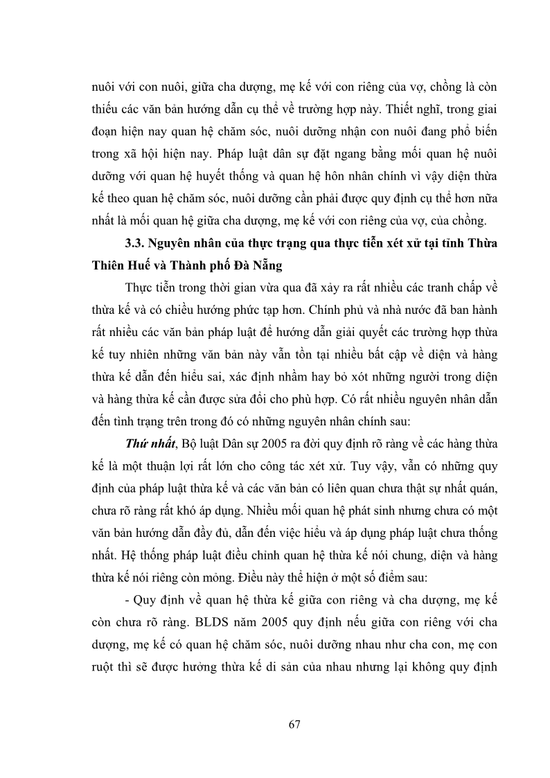 Luận văn Thạc sĩ Luật học Diện và hàng thừa kế theo quy định của Bộ luật dân sự năm 2005 - 7 Trang 73