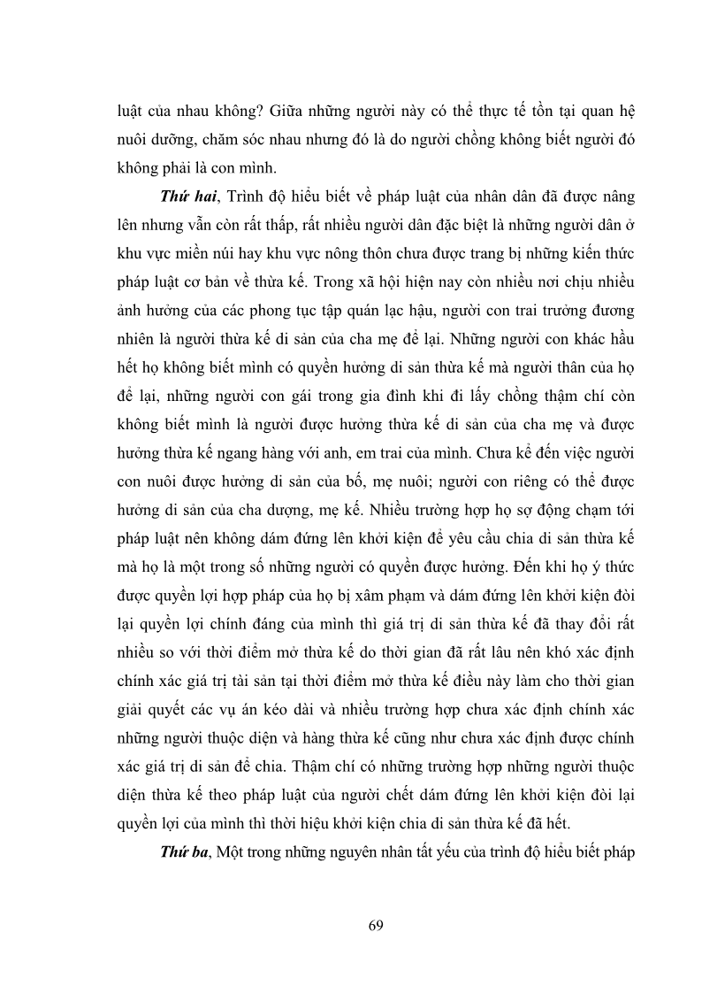 Luận văn Thạc sĩ Luật học Diện và hàng thừa kế theo quy định của Bộ luật dân sự năm 2005 - 7 Trang 75