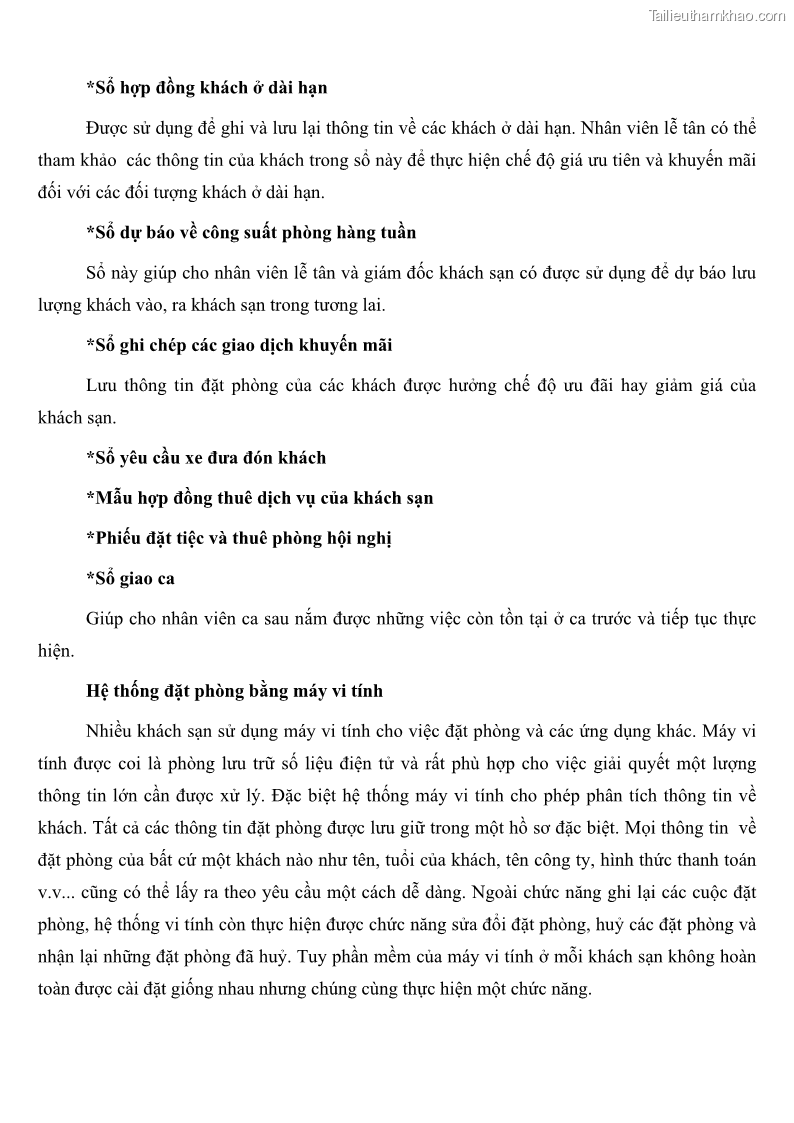 Giáo trình Nghiệp vụ lễ tân trường cđ nghề Đà Nẵng - 4 Trang 46