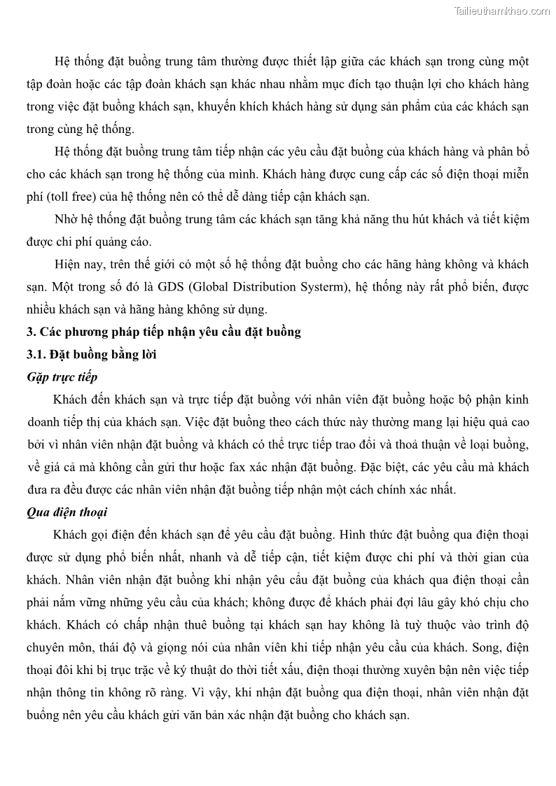 Giáo trình Nghiệp vụ lễ tân trường cđ nghề Đà Nẵng - 4 Trang 48