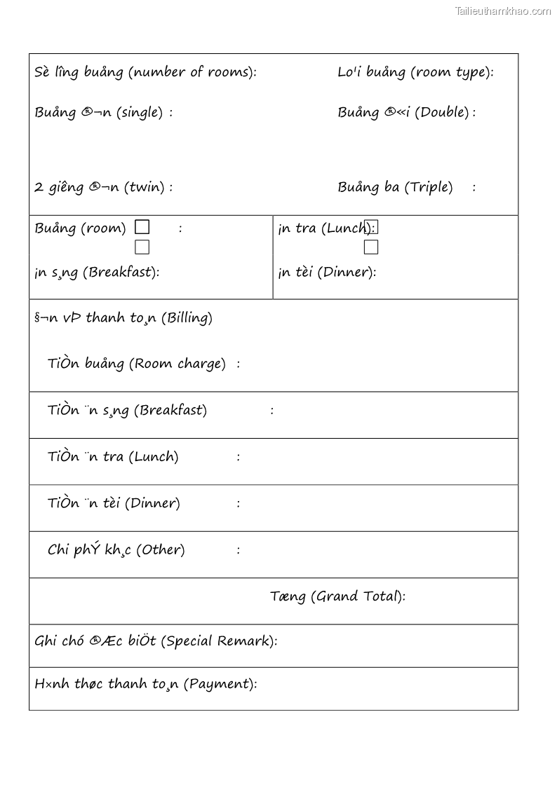 Giáo trình Nghiệp vụ lễ tân trường cđ nghề Đà Nẵng - 6 Trang 63