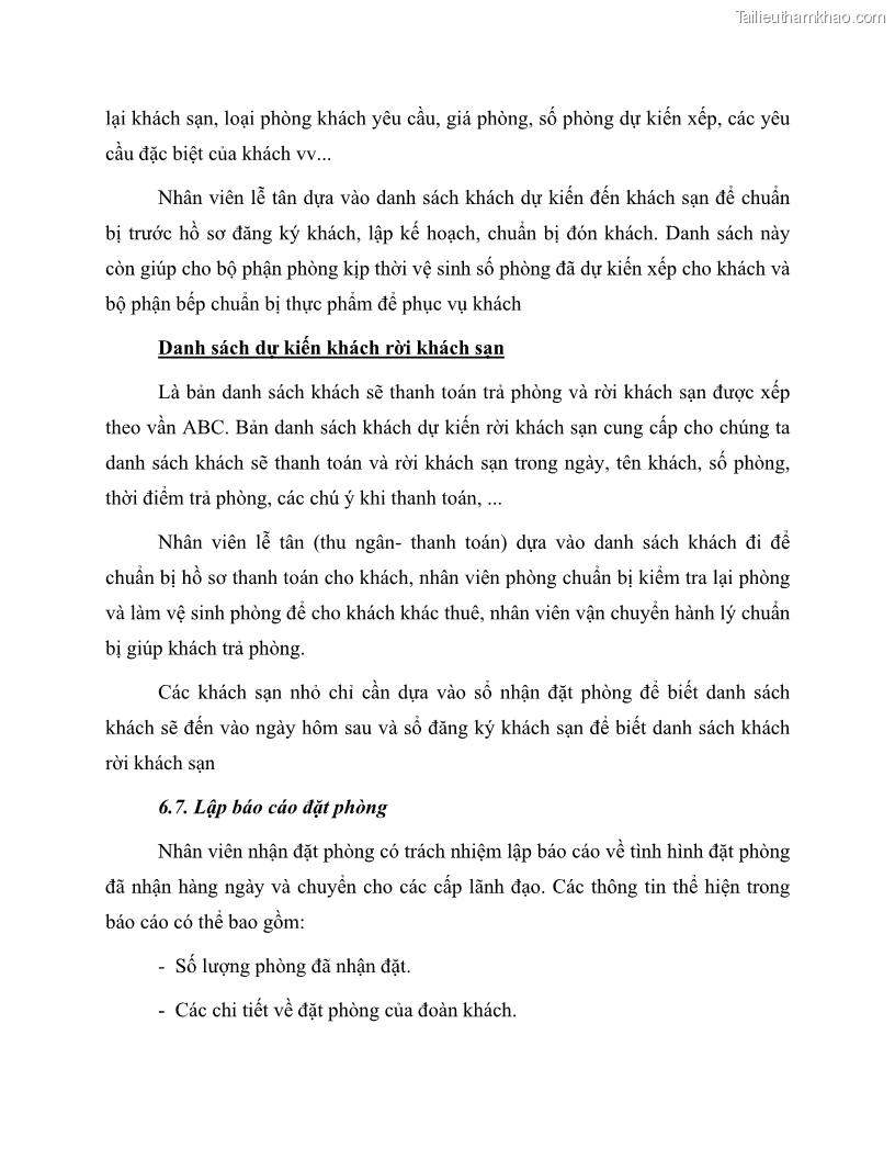 Giáo trình Nghiệp vụ lễ tân trường cđ nghề Đà Nẵng - 7 Trang 73