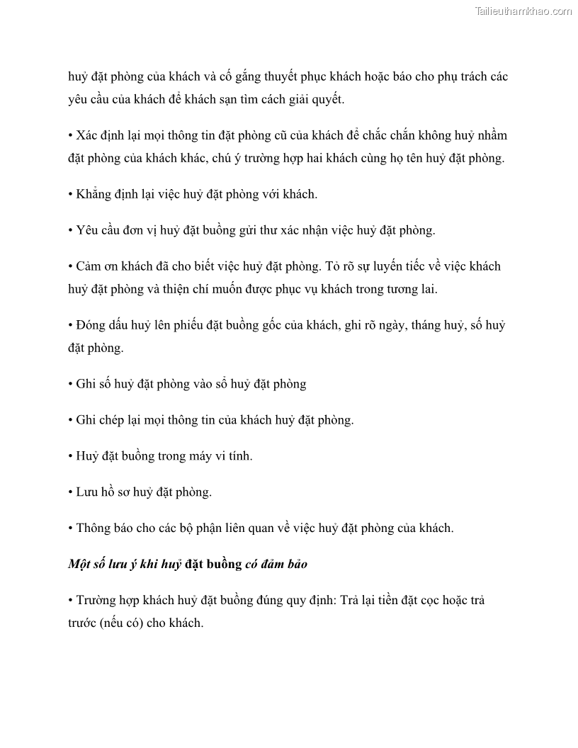 Giáo trình Nghiệp vụ lễ tân trường cđ nghề Đà Nẵng - 7 Trang 83