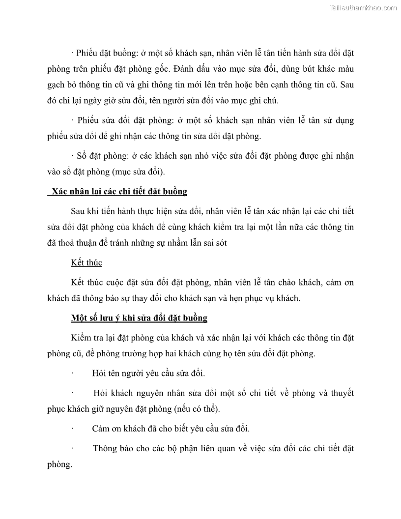 Giáo trình Nghiệp vụ lễ tân trường cđ nghề Đà Nẵng - 7 Trang 80