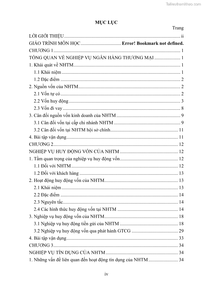 Giáo trình Nghiệp vụ ngân hàng Nghề Kế toán - Cao đẳng - Trường Cao đẳng Cộng đồng Đồng Tháp - 1 Trang 5