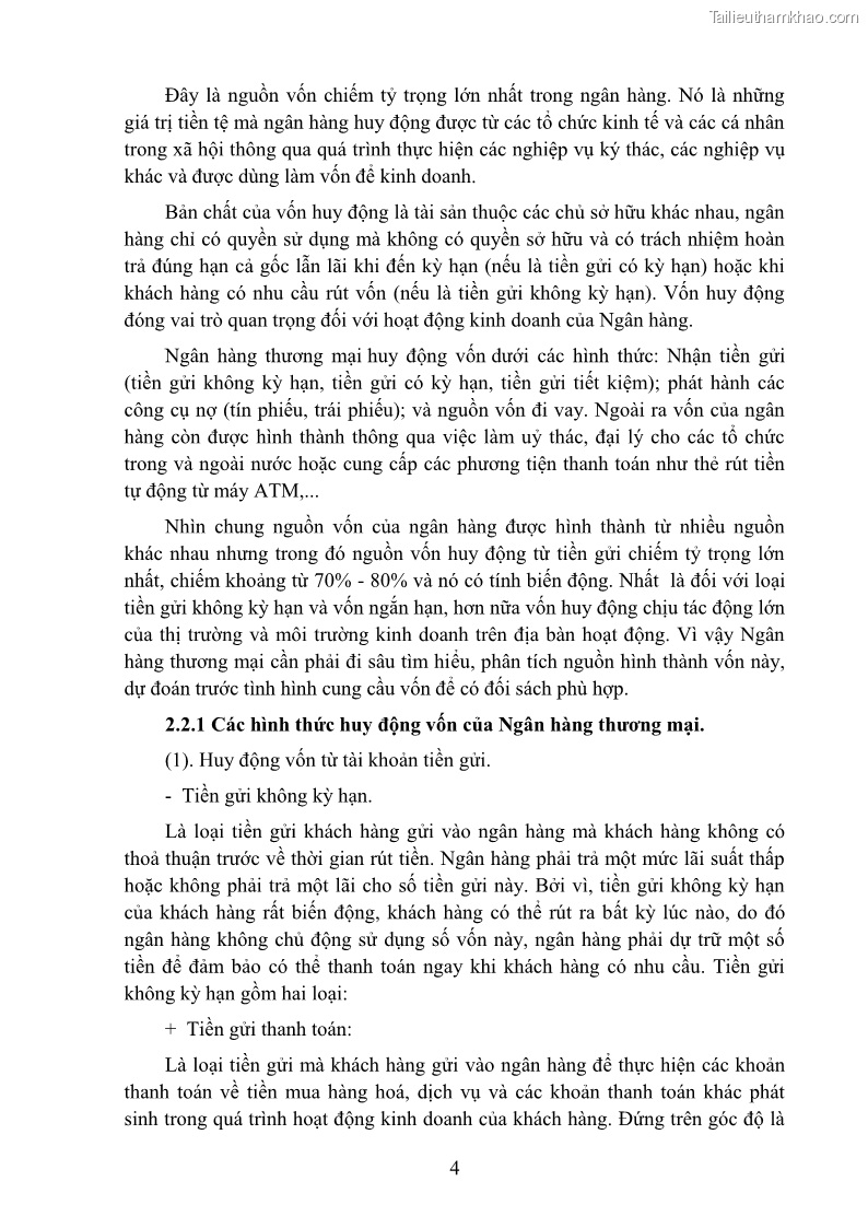 Giáo trình Nghiệp vụ ngân hàng Nghề Kế toán - Cao đẳng - Trường Cao đẳng Cộng đồng Đồng Tháp - 2 Trang 13