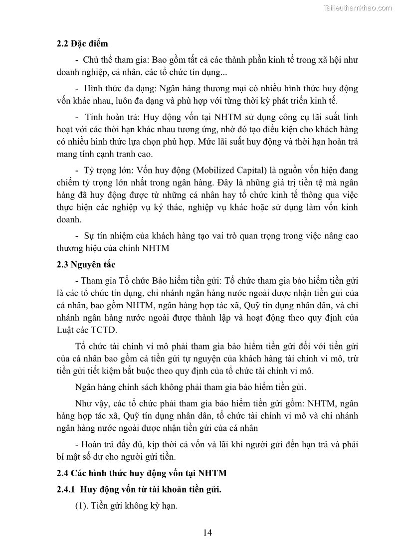 Giáo trình Nghiệp vụ ngân hàng Nghề Kế toán - Cao đẳng - Trường Cao đẳng Cộng đồng Đồng Tháp - 2 Trang 23