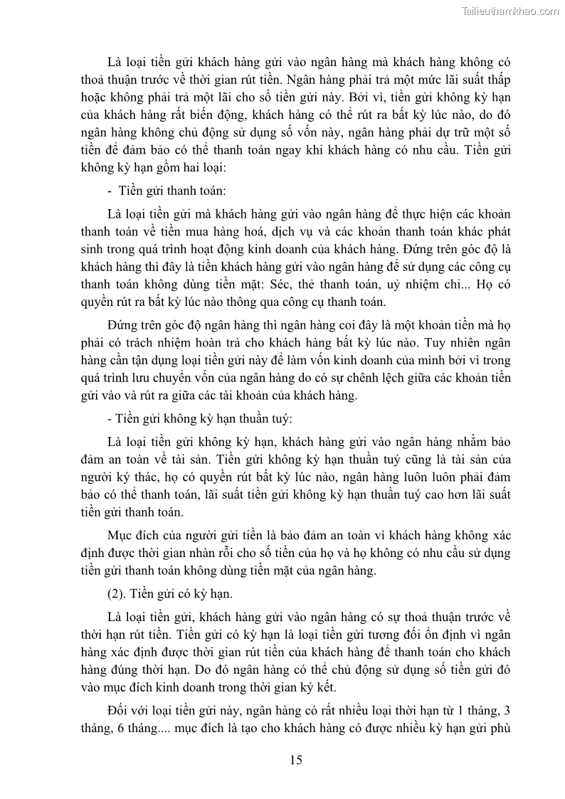 Giáo trình Nghiệp vụ ngân hàng Nghề Kế toán - Cao đẳng - Trường Cao đẳng Cộng đồng Đồng Tháp - 2 Trang 24