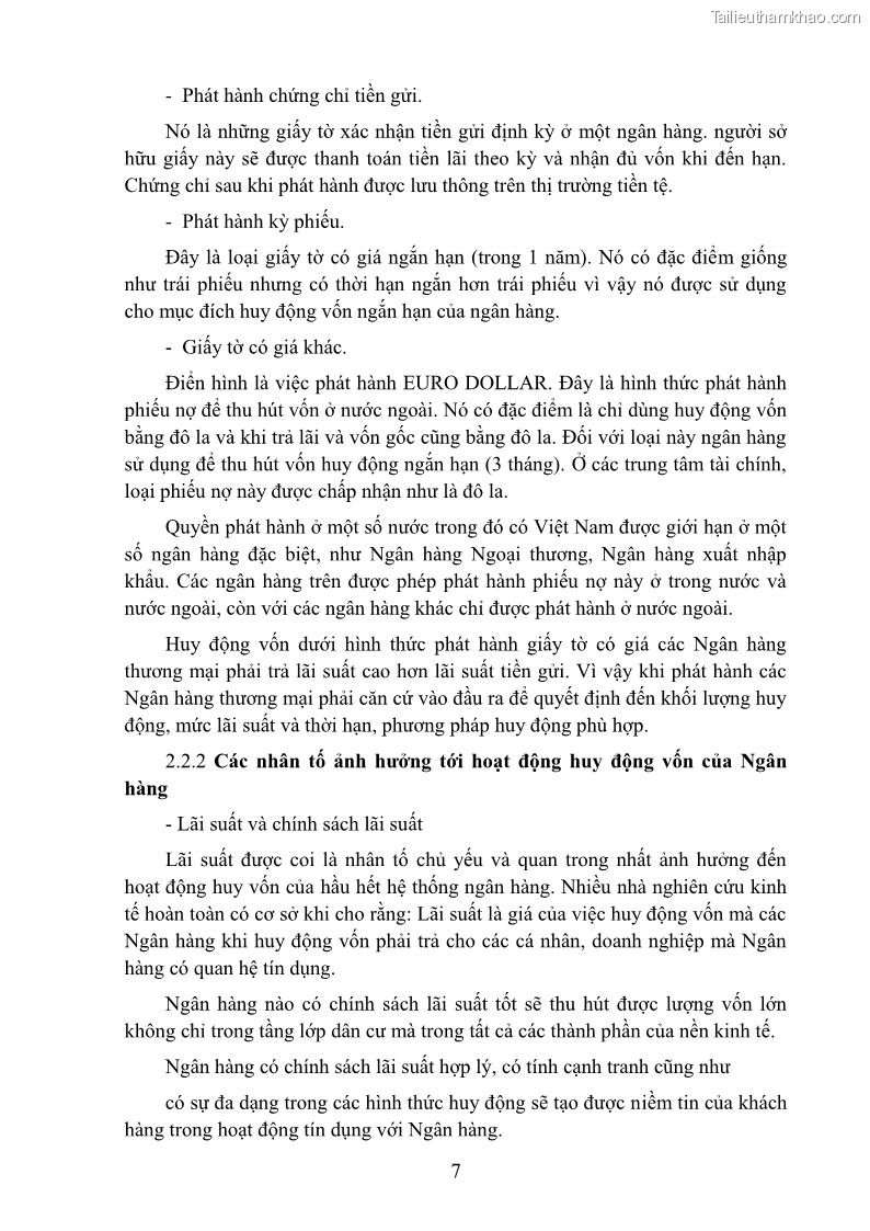 Giáo trình Nghiệp vụ ngân hàng Nghề Kế toán - Cao đẳng - Trường Cao đẳng Cộng đồng Đồng Tháp - 2 Trang 16