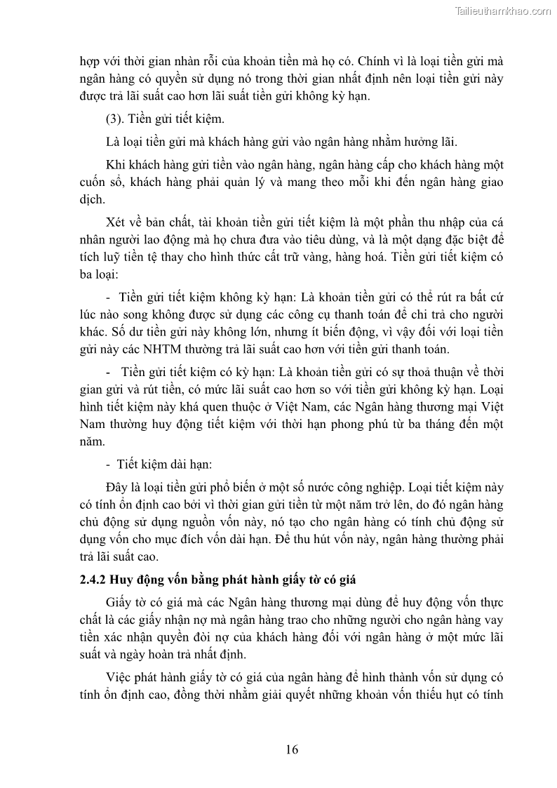 Giáo trình Nghiệp vụ ngân hàng Nghề Kế toán - Cao đẳng - Trường Cao đẳng Cộng đồng Đồng Tháp - 3 Trang 25