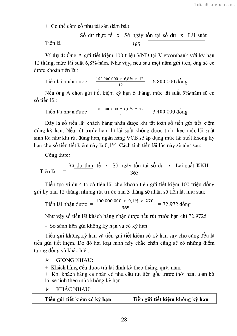 Giáo trình Nghiệp vụ ngân hàng Nghề Kế toán - Cao đẳng - Trường Cao đẳng Cộng đồng Đồng Tháp - 4 Trang 37