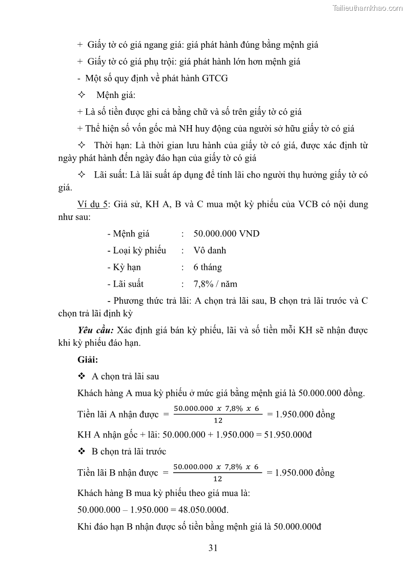Giáo trình Nghiệp vụ ngân hàng Nghề Kế toán - Cao đẳng - Trường Cao đẳng Cộng đồng Đồng Tháp - 4 Trang 40